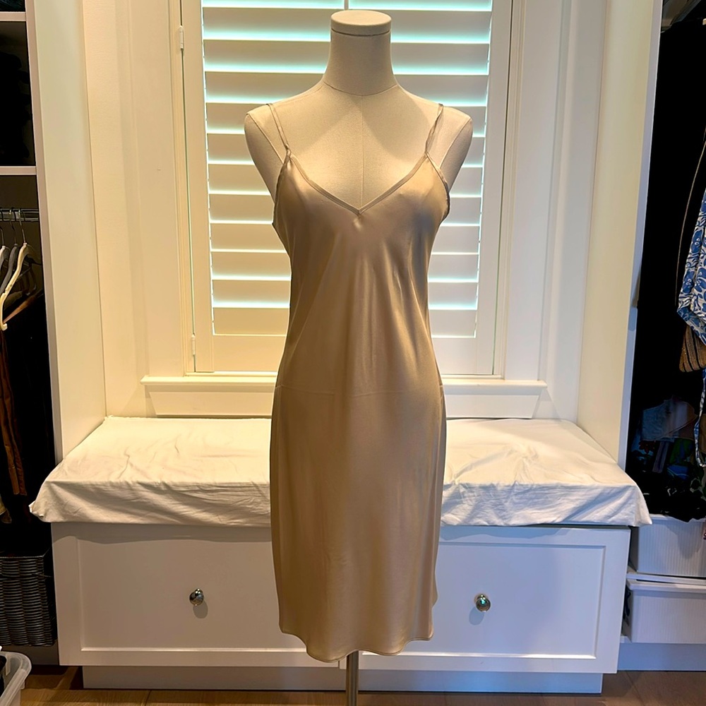 NWT Quince silk slip dress.